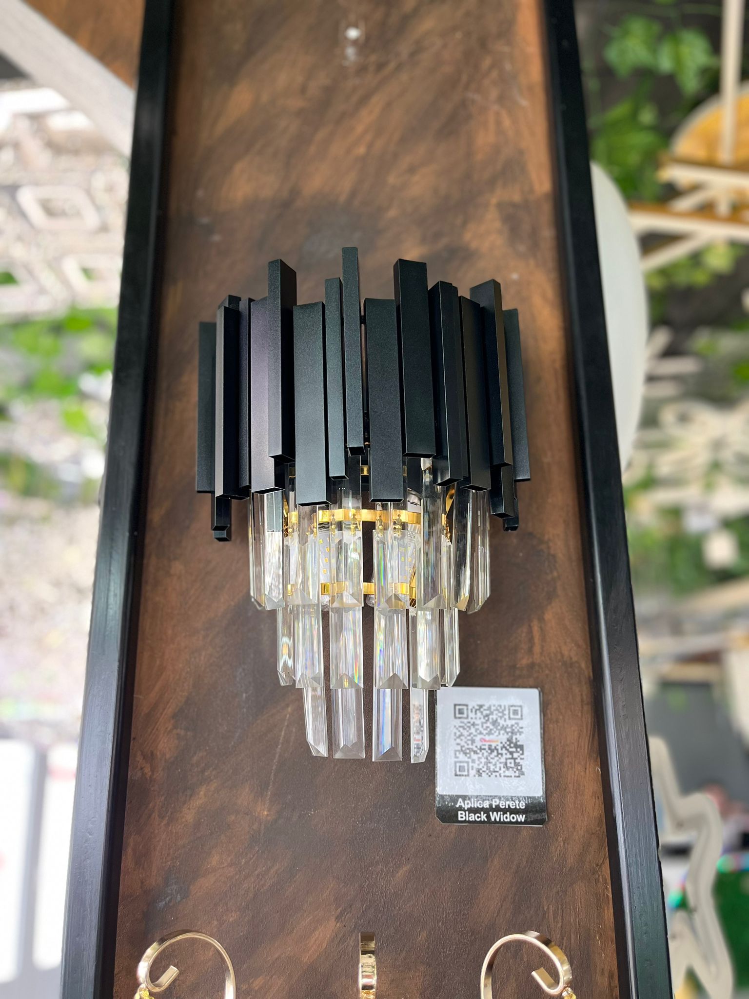Aplica Perete Cristal BLACK WIDOW