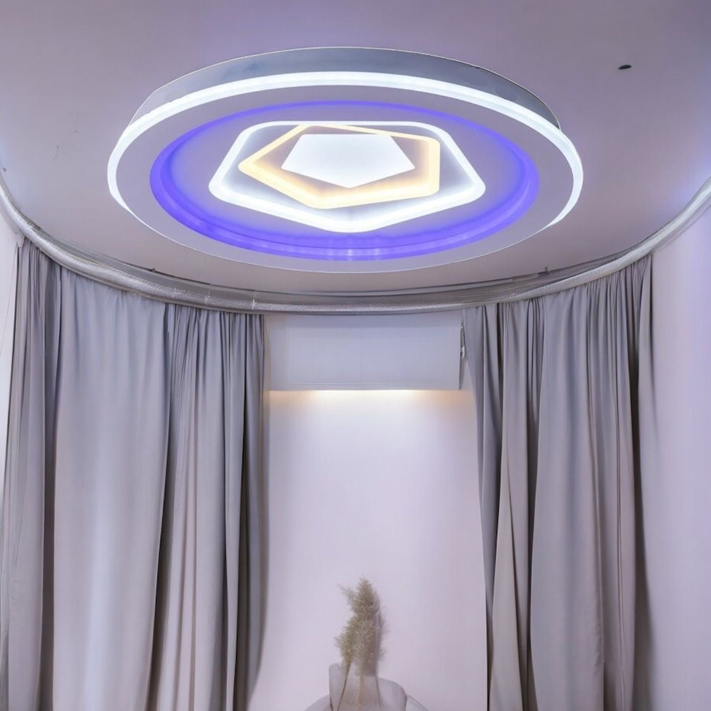 Lustra LED Round Levels RGB Echivalent 800W Telecomanda