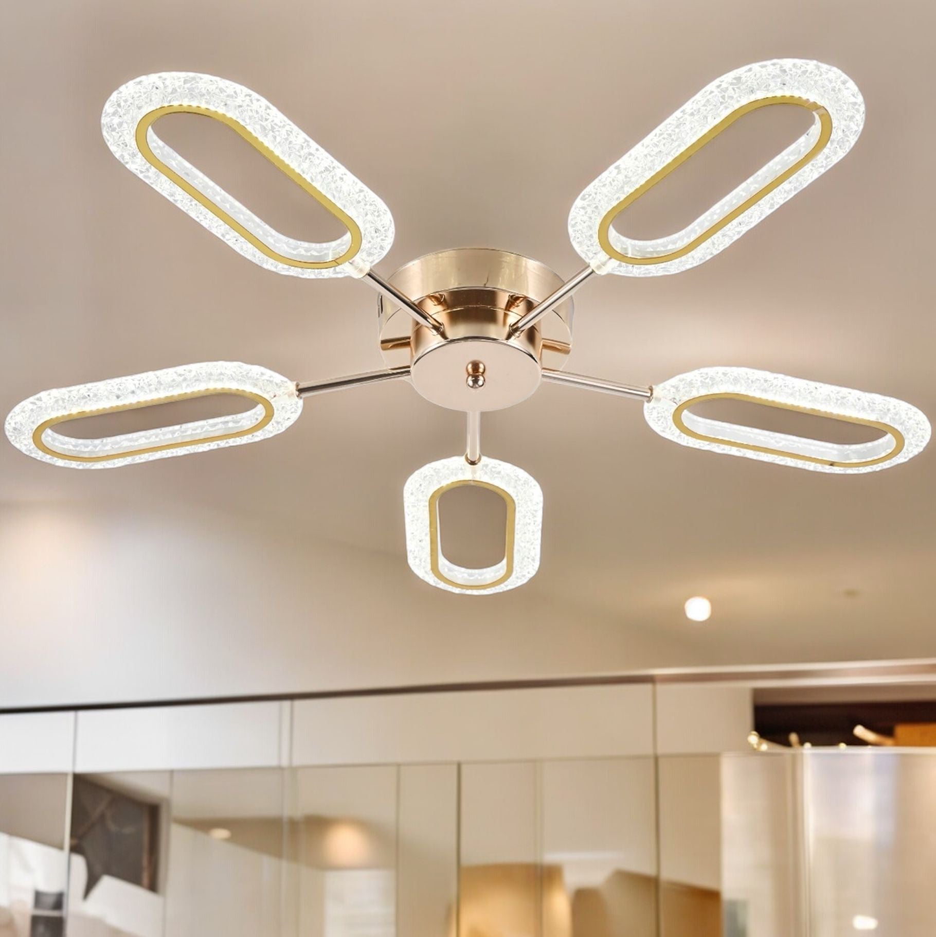 Lustra LED Orient Gold Echivalent 400W