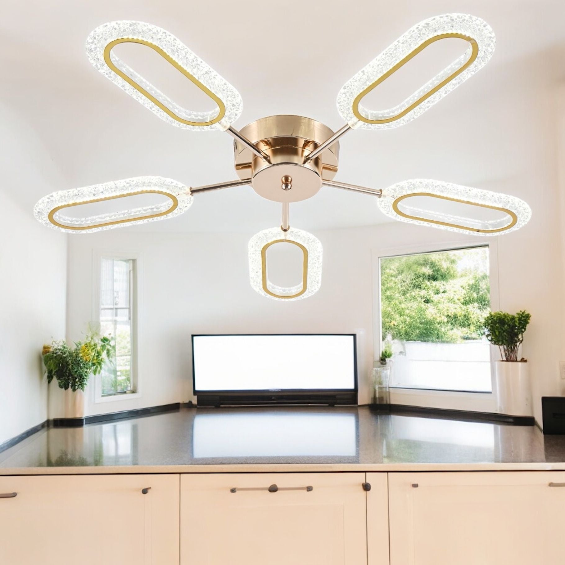 Lustra LED Orient Gold Echivalent 400W