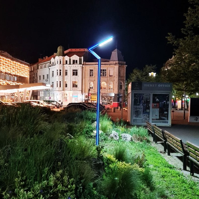 Stalp Iluminat Stradal 30W RGB Telecomanda 3.5m