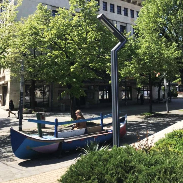 Stalp Iluminat Stradal 30W RGB Telecomanda 3.5m