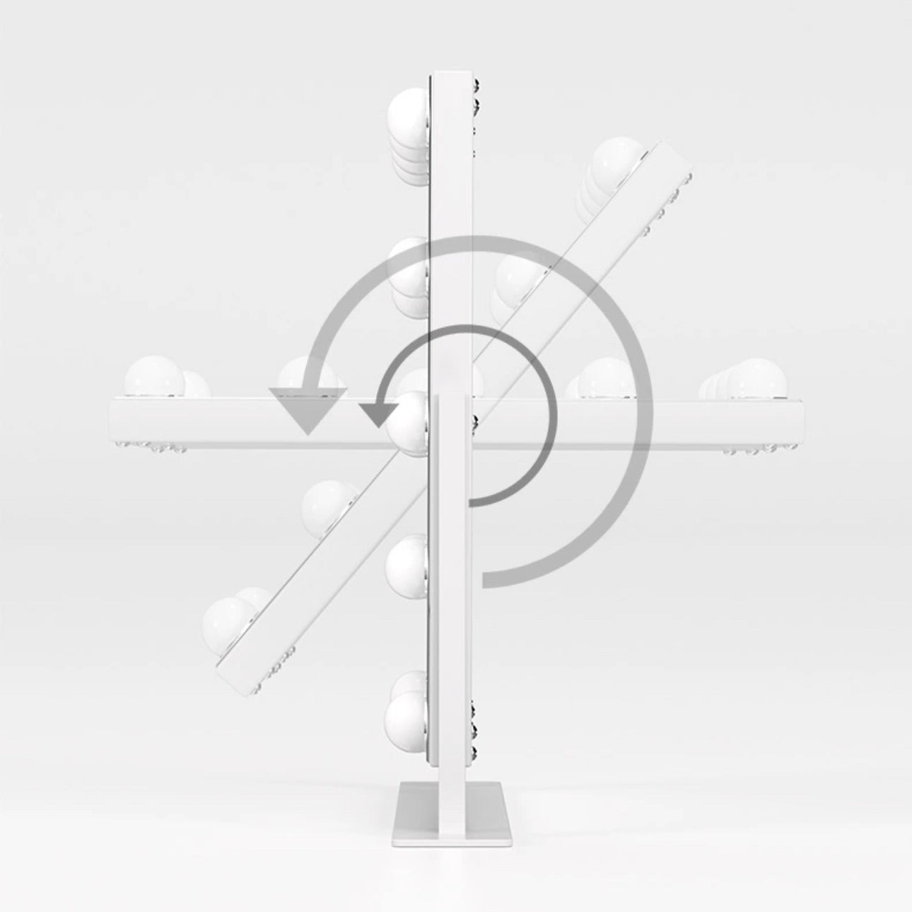 Oglinda LED MAKEUP Hollywood Star 46cm, 3 Lumini