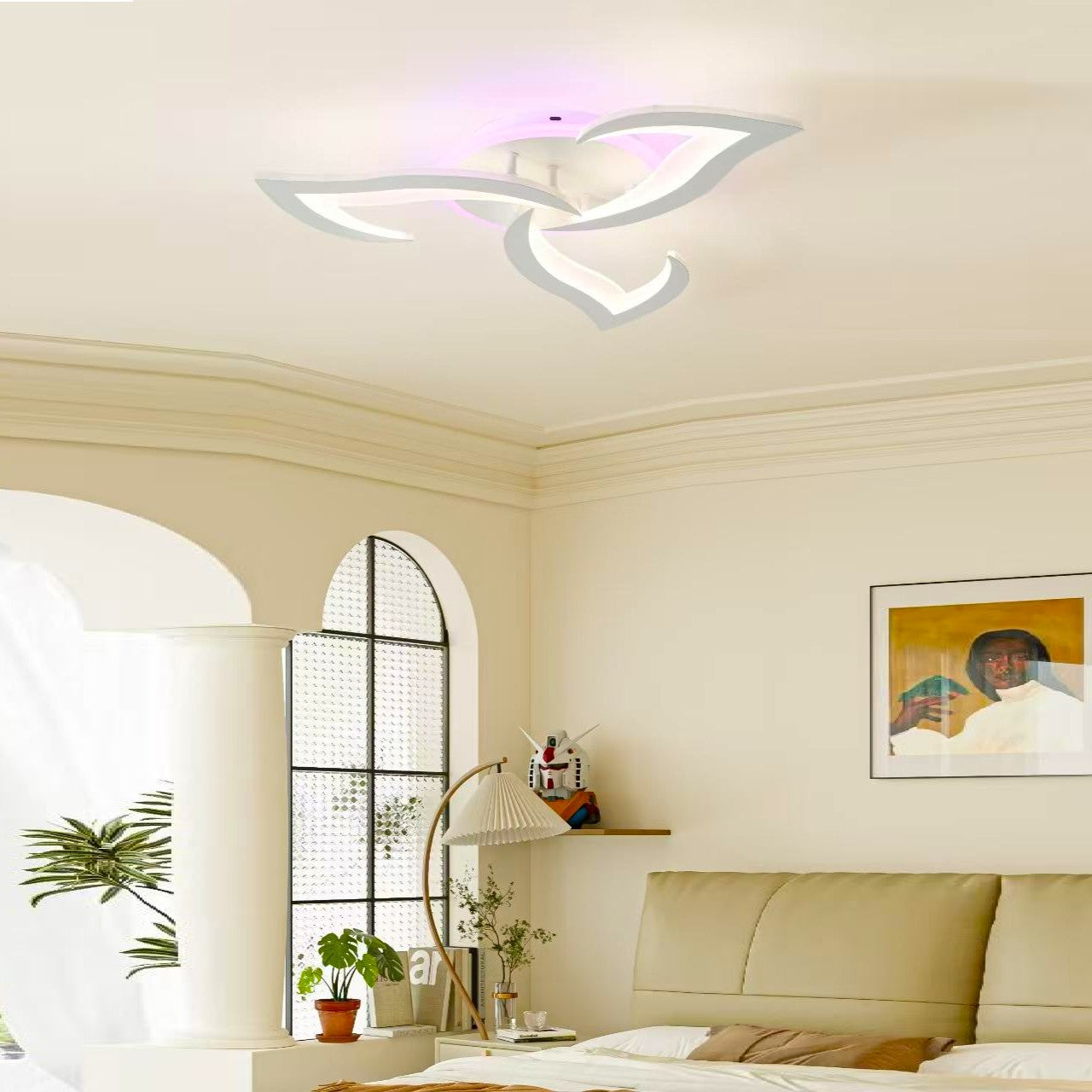 Lustra LED Mini Narcisse RGB Echivalent 300W Telecomanda