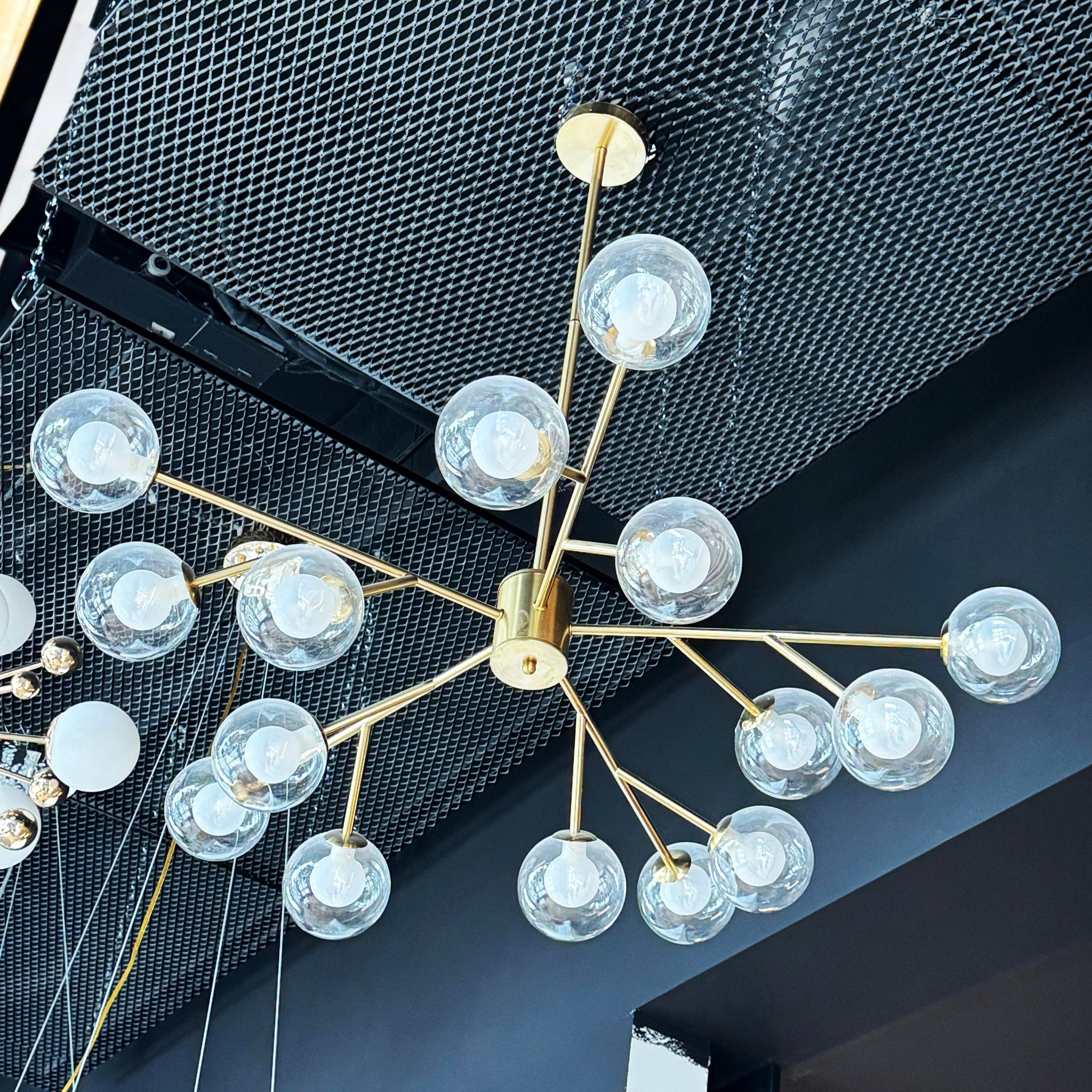 Lustra Abajur BERGAMO Gold 15xG9