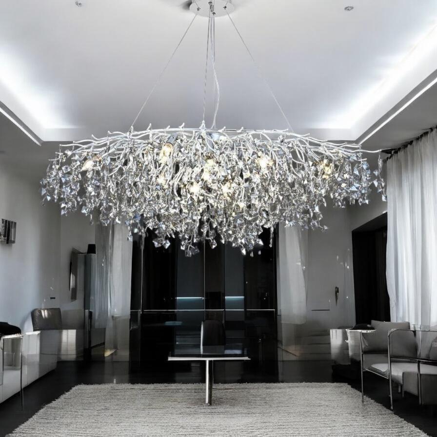 Candelabru Cristal LUXURY Silver SOFT 120x55cm