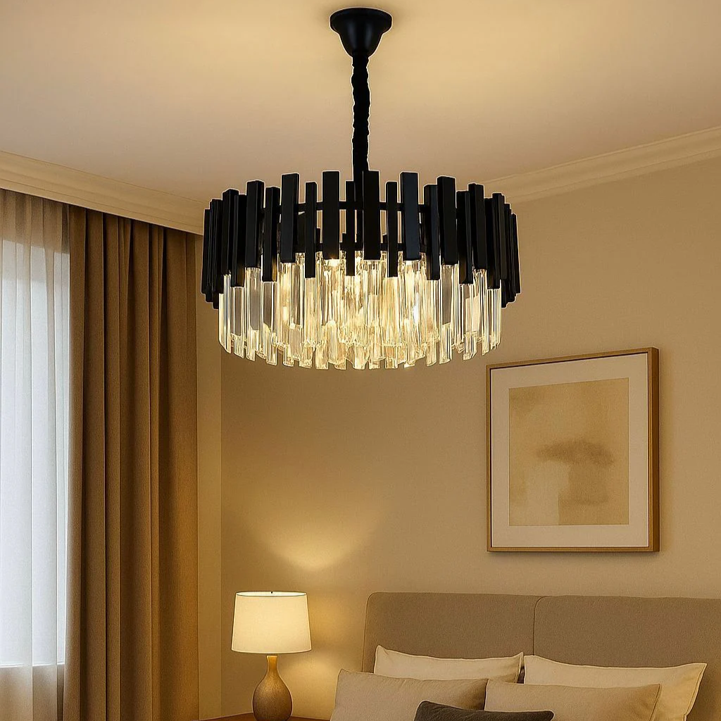 Candelabru Cristal BLACK WIDOW Ø60CM