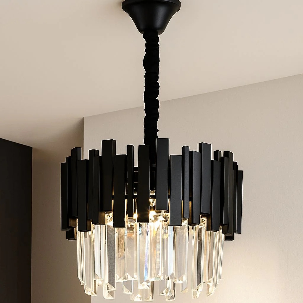 Candelabru Cristal BLACK WIDOW Ø30CM