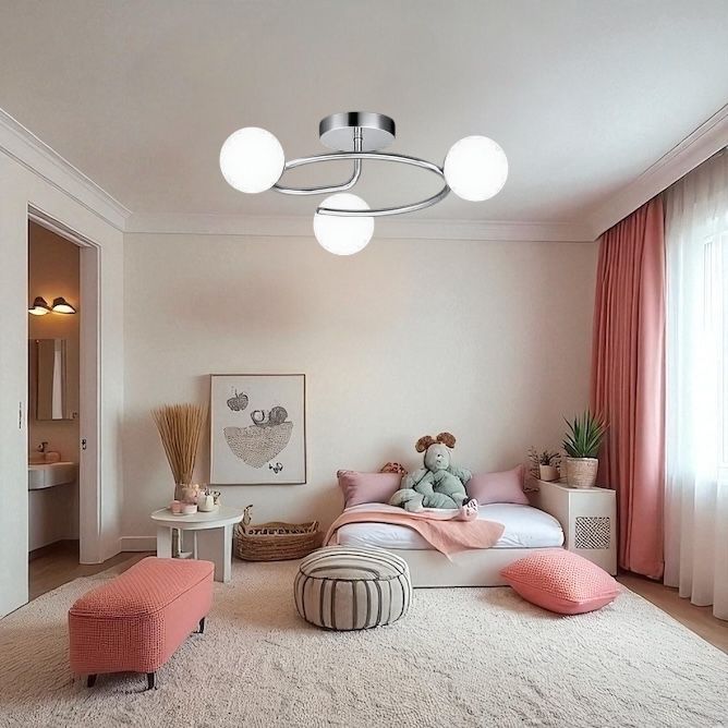 Lustra Abajur 3xE27 Chrome Elegance CHROME / ABAJUR Chandeliers