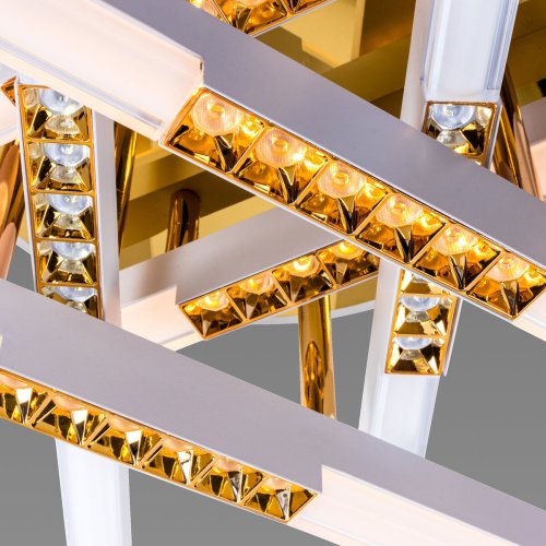 Lustra LED FERGA LINES Gold Echivalent 700W Telecomanda