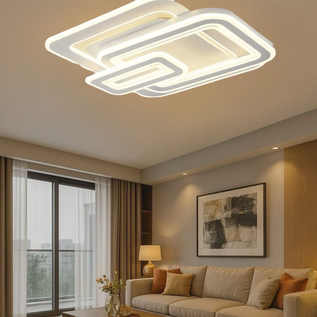 Lustra LED TORKA Square 3 Functii Echivalent 650W Telecomanda