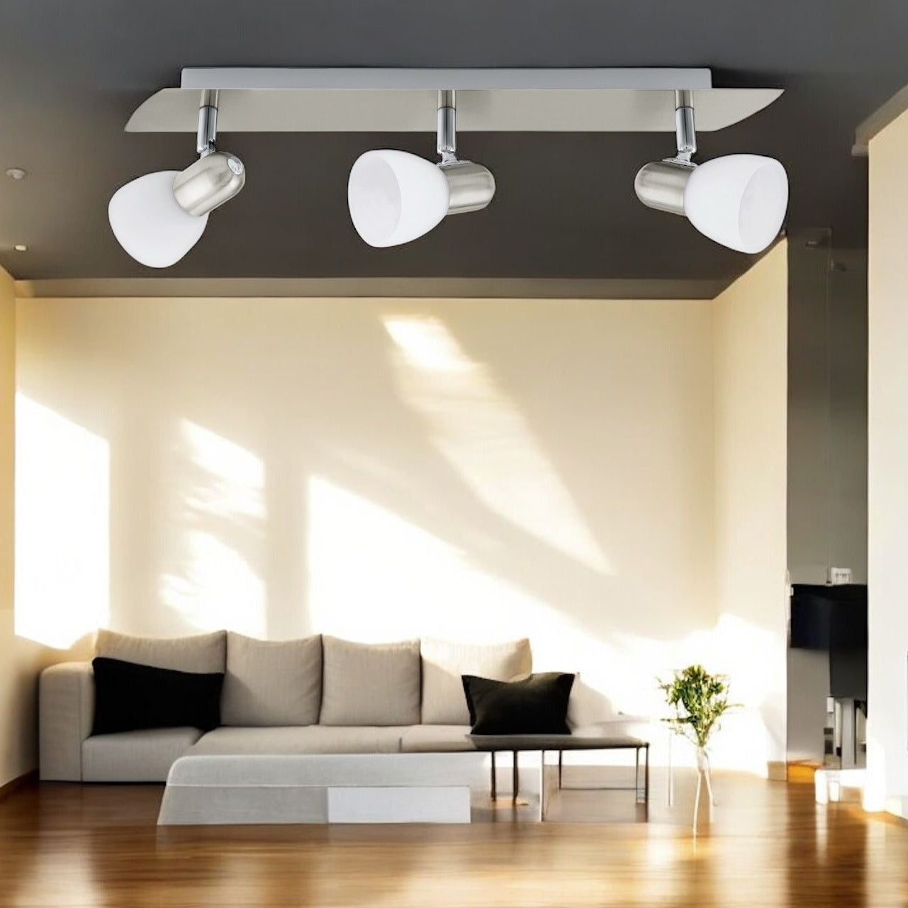 Lustra ENEA cu 3 Spoturi Silver 40CM