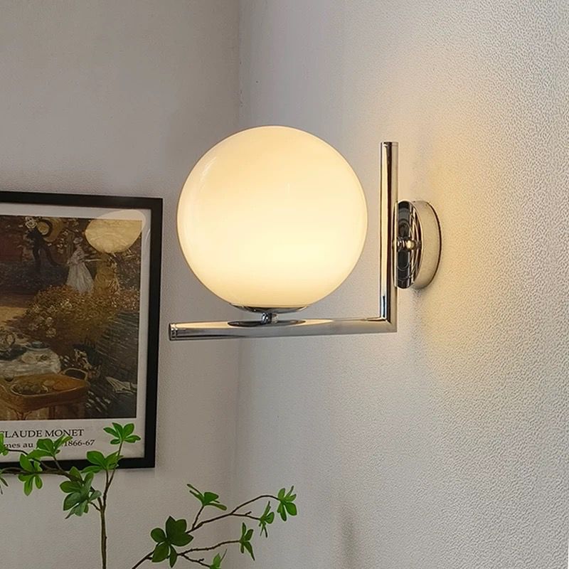 Aplica Nordic Style Abajur Mat Silver Globe