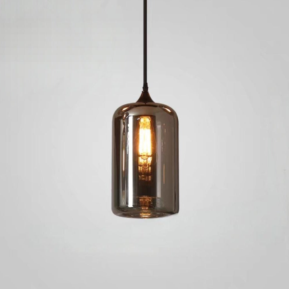 Pendul VERA 3 Black Abajur Fumuriu 1xE27