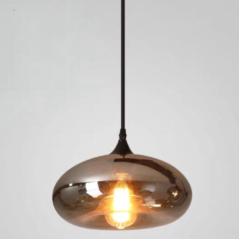 Pendul VERA 2 Black Abajur Fumuriu 1xE27