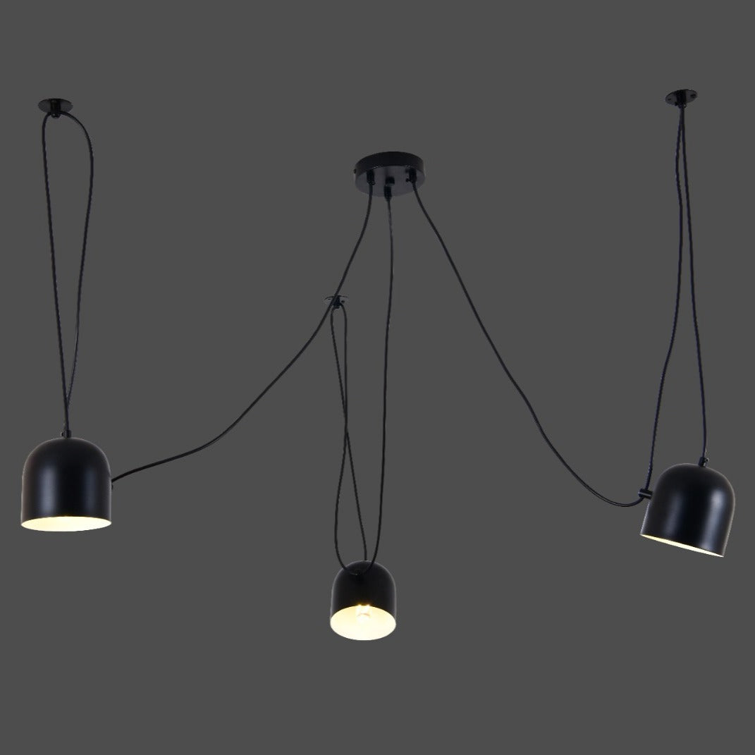 Lustra Moderna Custom Form Black Bowls 3xE27