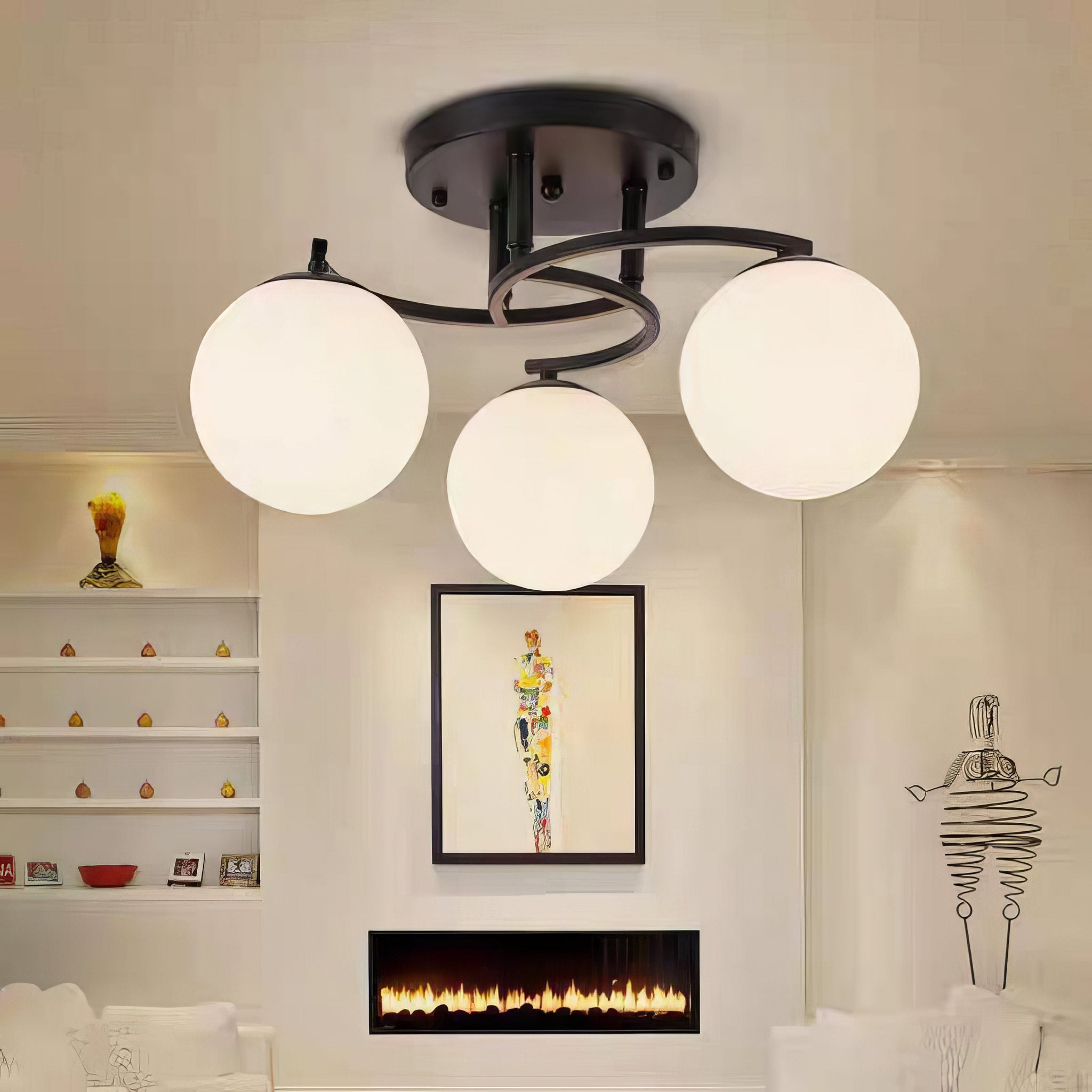 Lustra Abajur ZARO 3xE27 Black