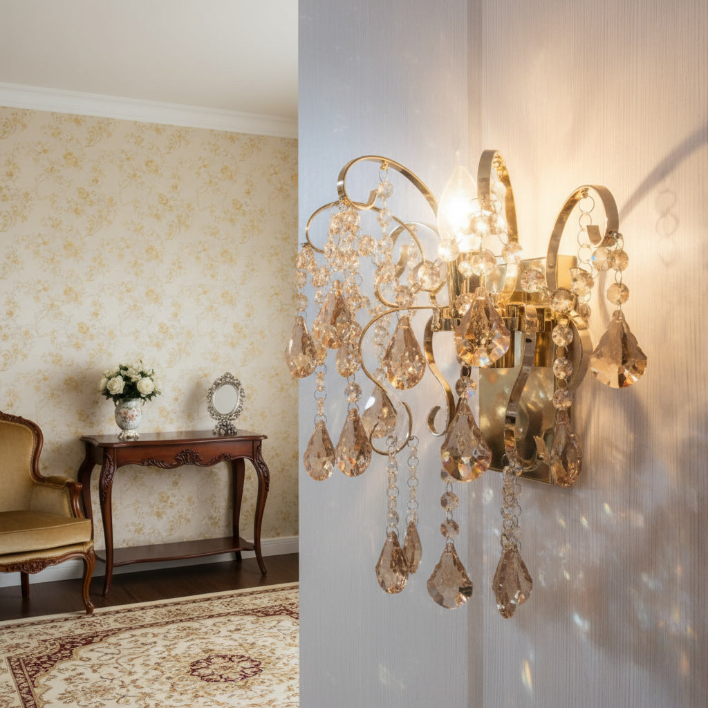 Aplica Perete Cristal MONACO Gold