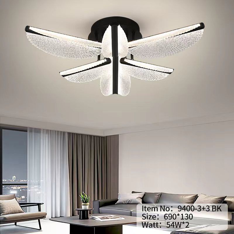 Lustra LED Maxi FOLLO Black Echivalent 550W Telecomanda