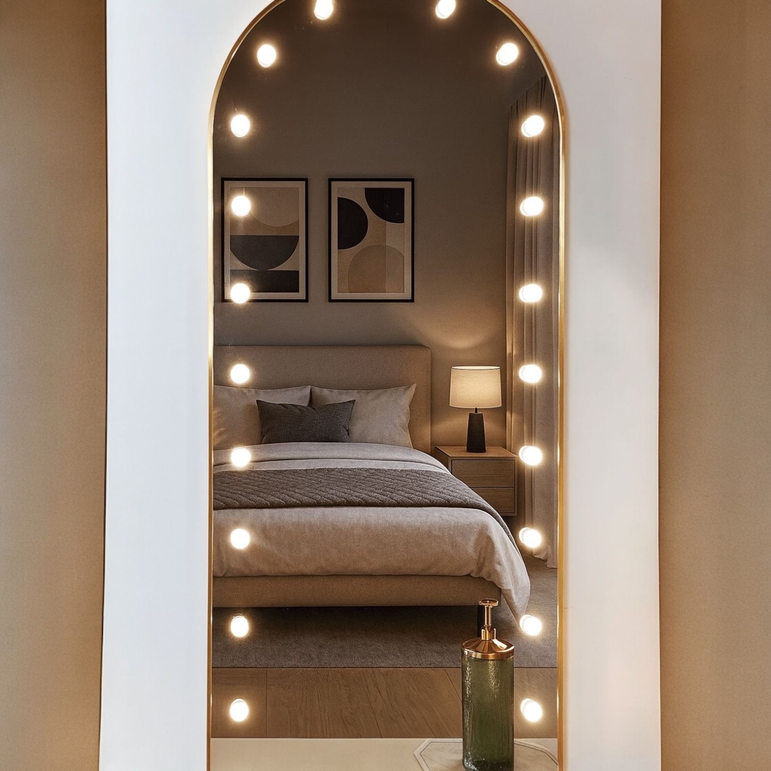 Oglinda LED Decorativa GORA Gold 170x70CM