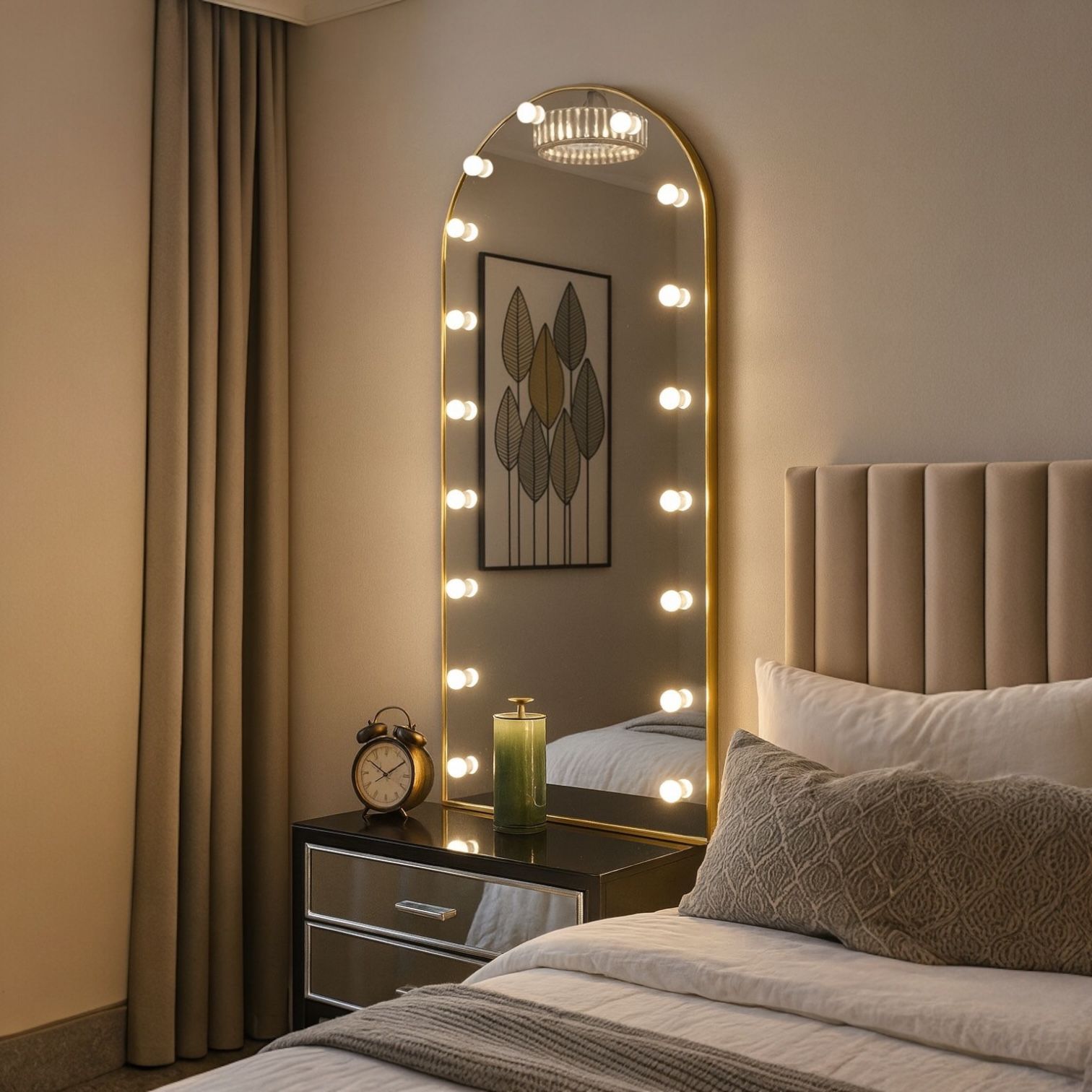 Oglinda LED Decorativa GORA Gold 170x70CM