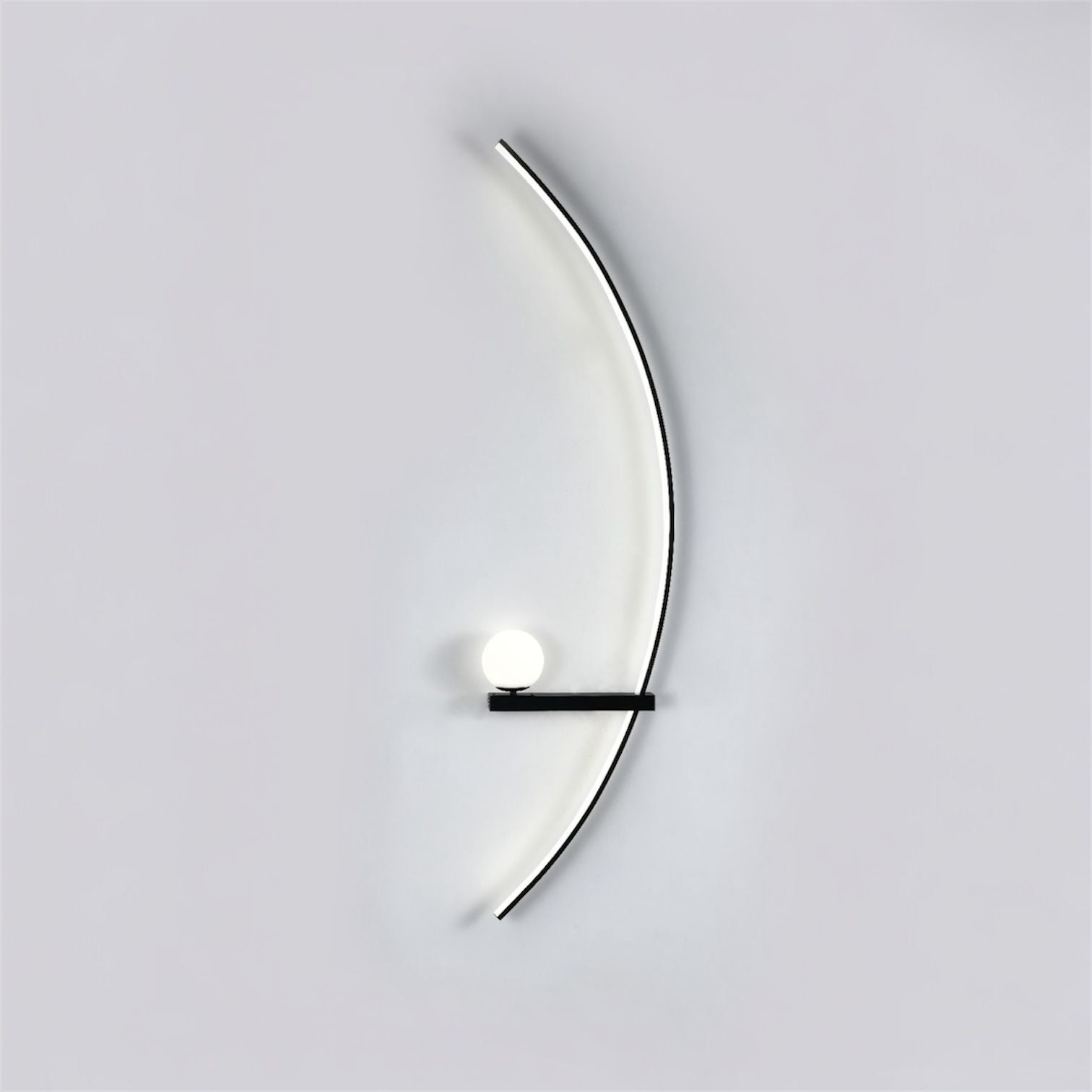 Aplica LED CUERBO Black Echivalent 350W Telecomanda