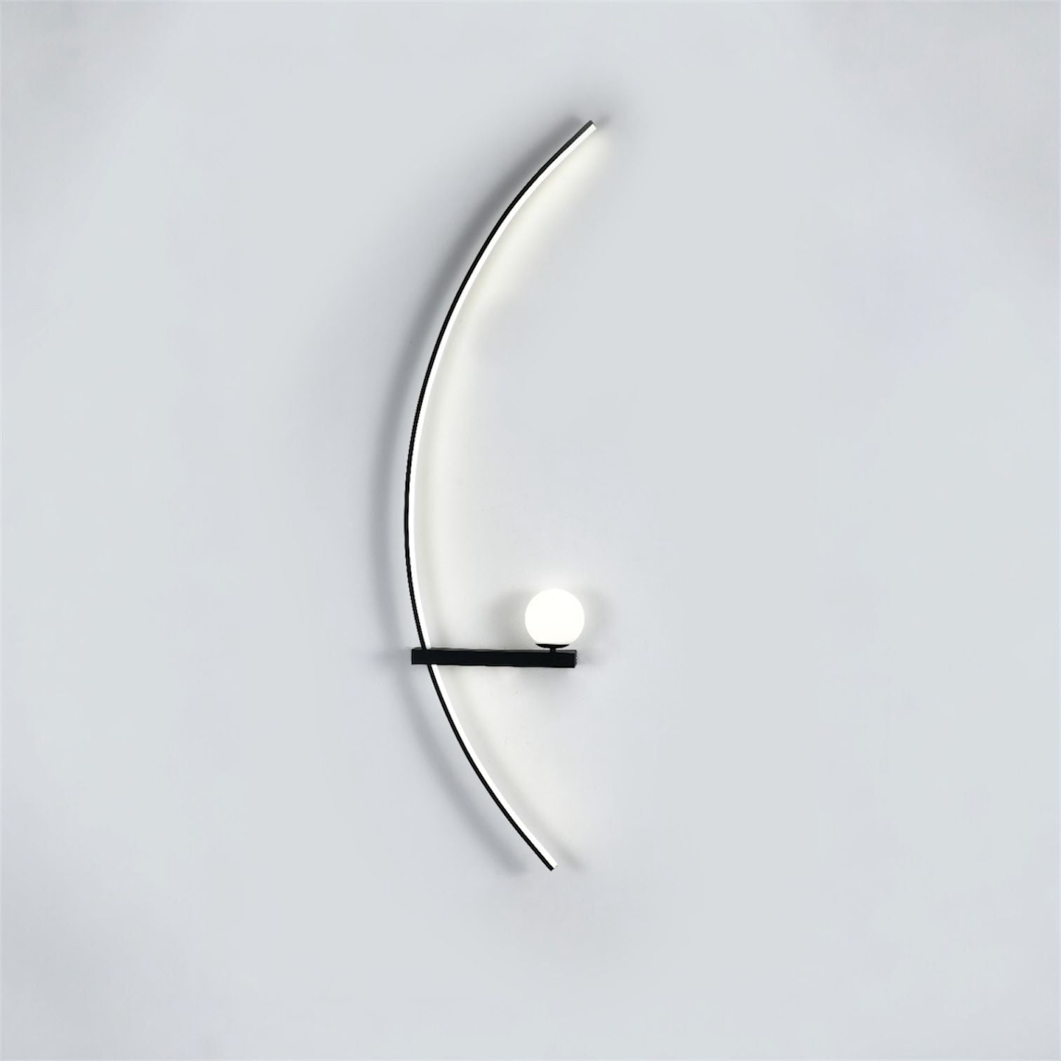 Aplica LED CUERBO Black Echivalent 350W Telecomanda