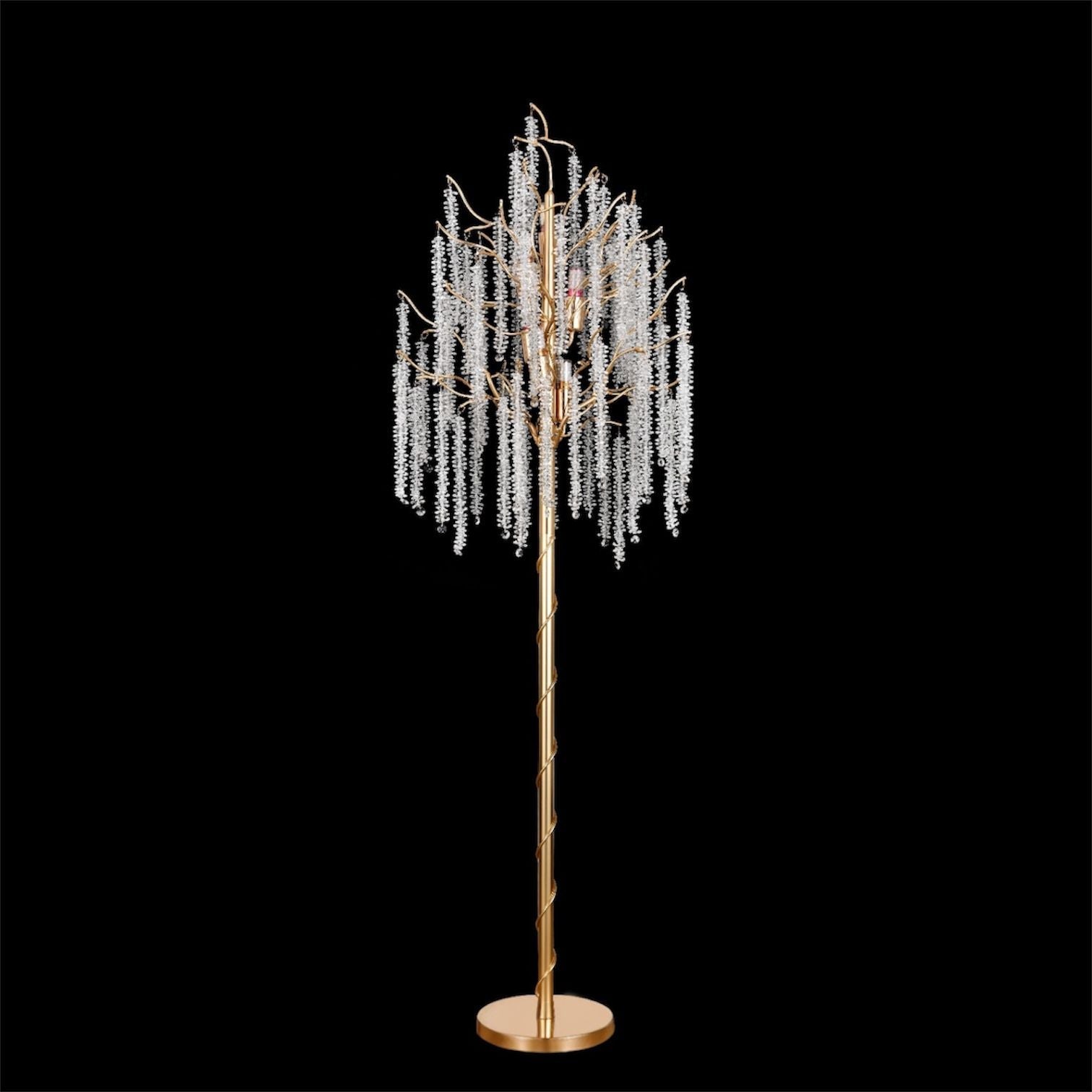 Lampadar Cristal LUXURY Golden Willow 175CM