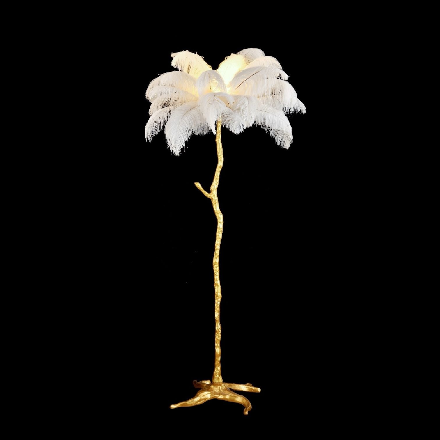 Lampadar Luxury Peacock Gold 165CM
