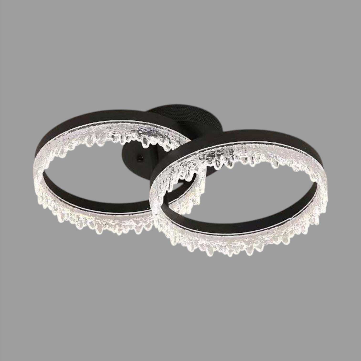 Lustra LED 2 CIRCLE VALS Echivalent 300W Telecomanda