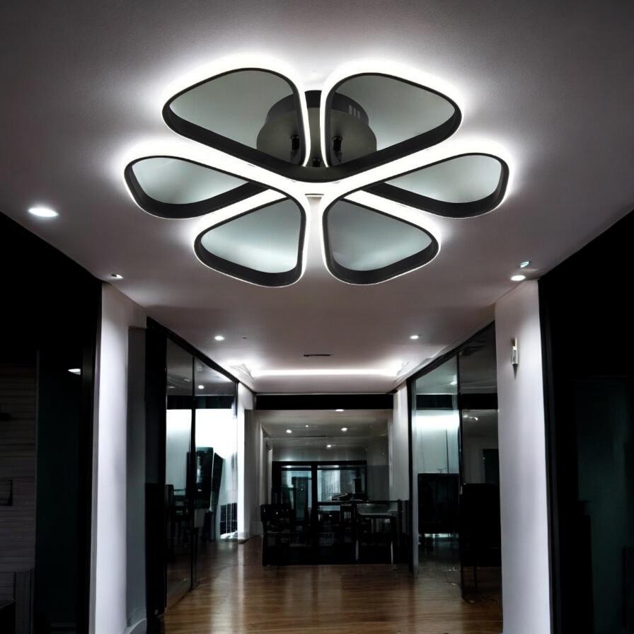 Lustra LED ISCHIA BLACK Echivalent 400W cu Telecomanda