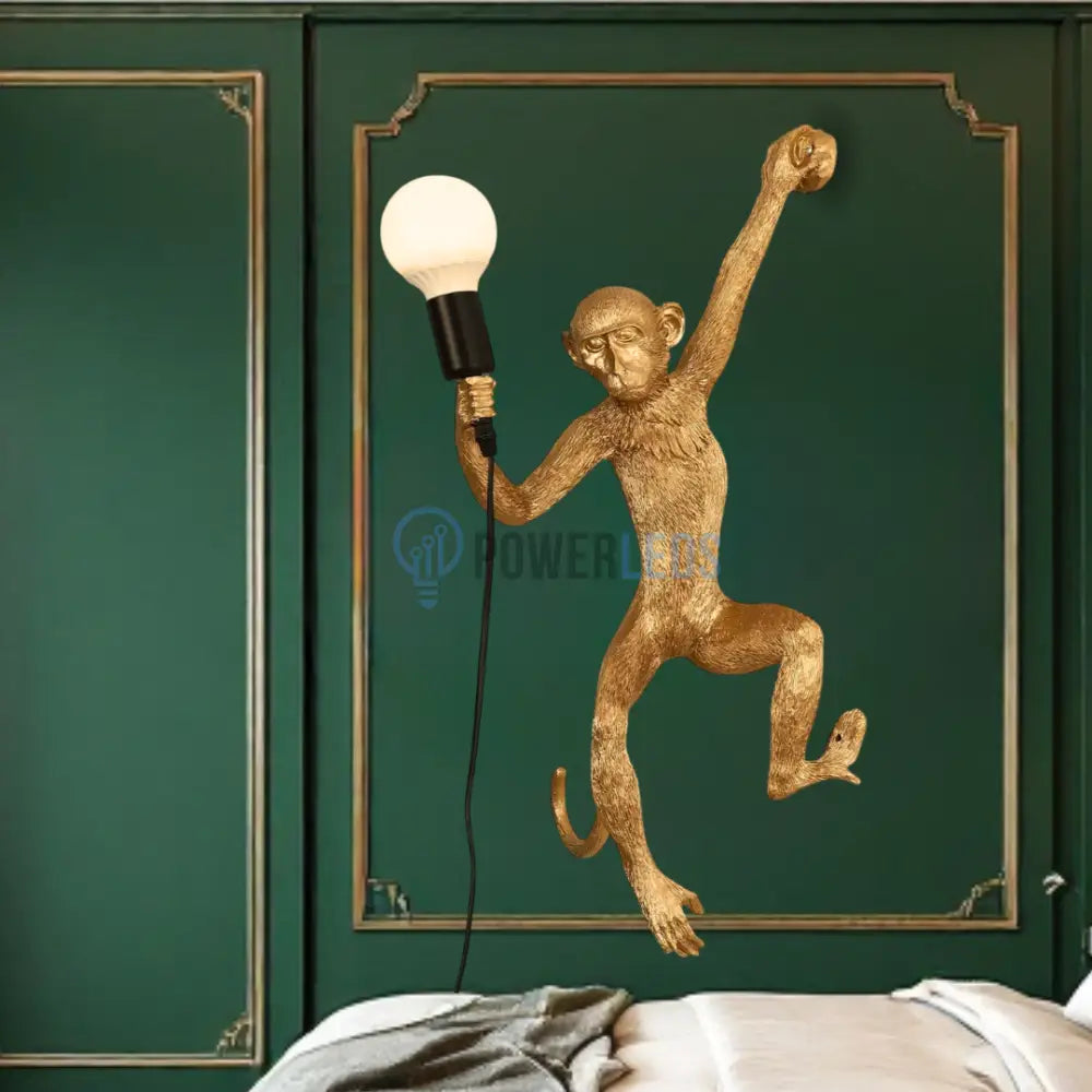 Aplica 1x27 Monkey Gold AURIE / APLICA PERETE Wall Light Fixtures