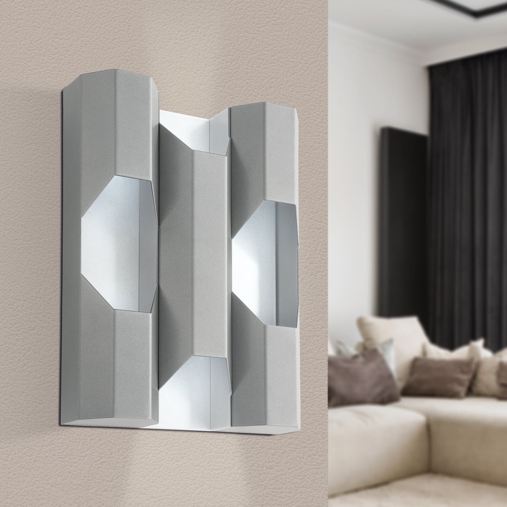 Aplica LED 18W Argintie ZINACUA Eglo