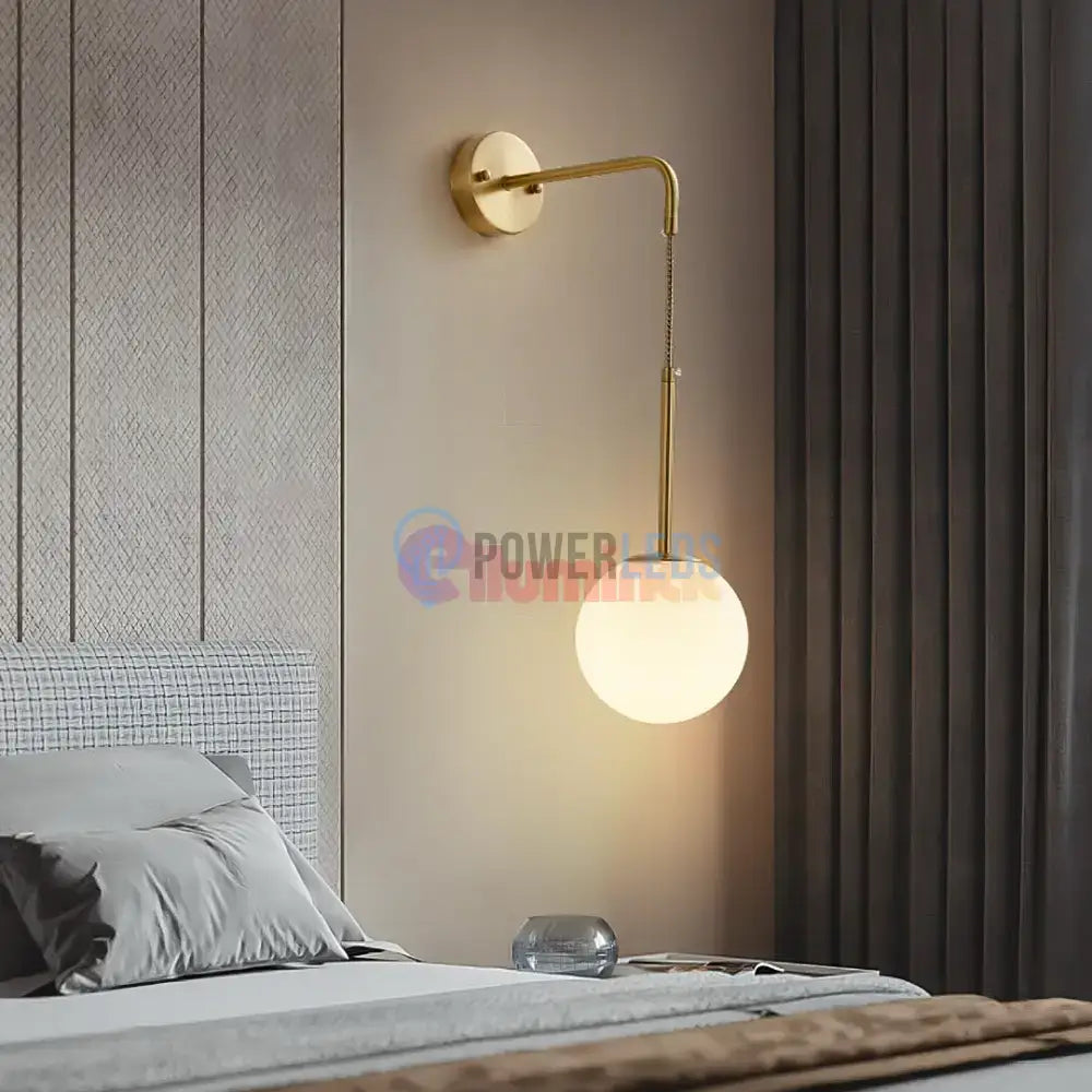 Aplica Ajustabila Slim Nordic Style Gold Abajur Mat powerleds.ro