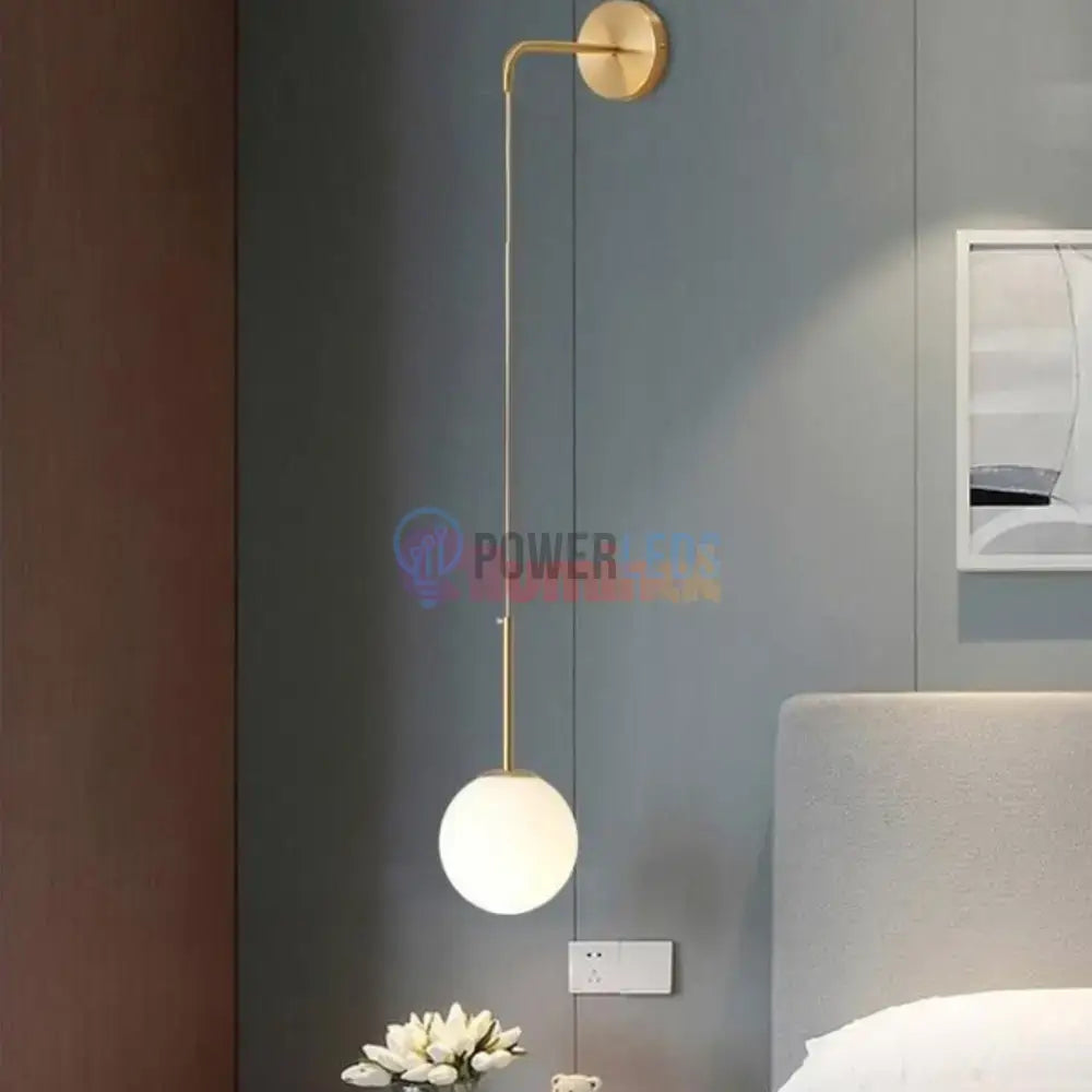 Aplica Ajustabila Slim Nordic Style Gold Abajur Mat powerleds.ro