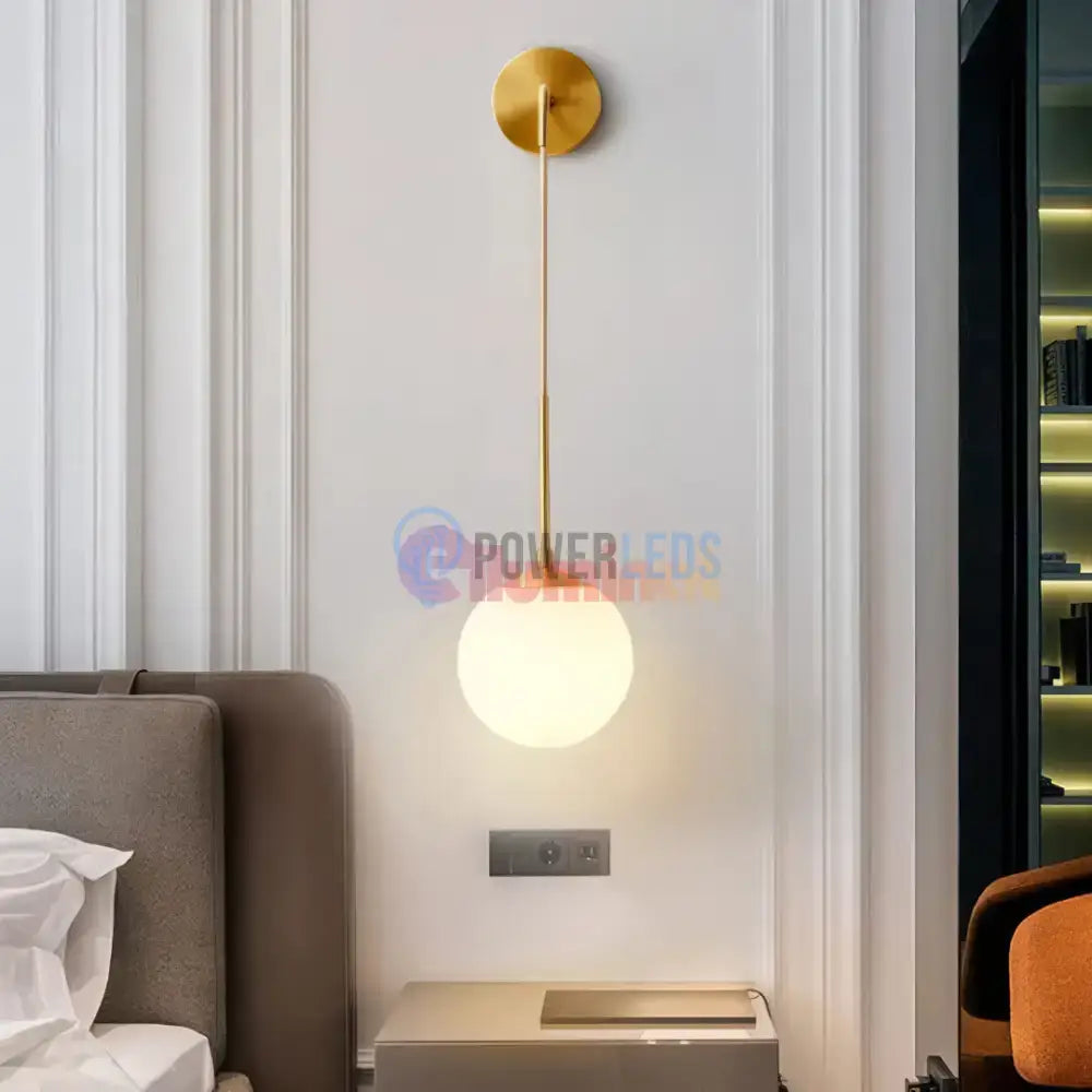Aplica Ajustabila Slim Nordic Style Gold Abajur Mat powerleds.ro
