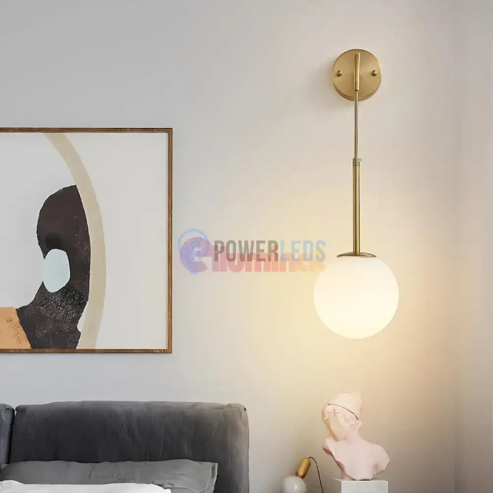 Aplica Ajustabila Slim Nordic Style Gold Abajur Mat powerleds.ro