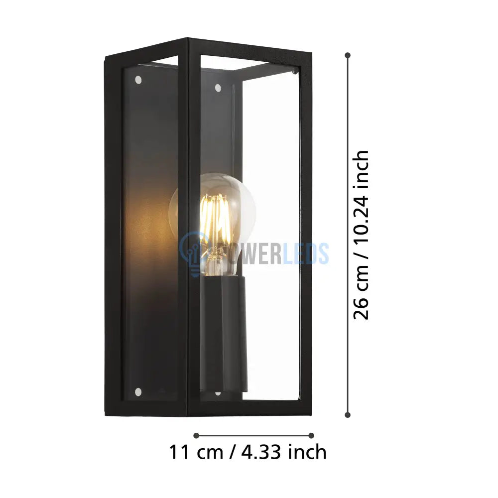 Aplica AMEZOLA Black IP44 EGLO 11CM Wall Light Fixtures