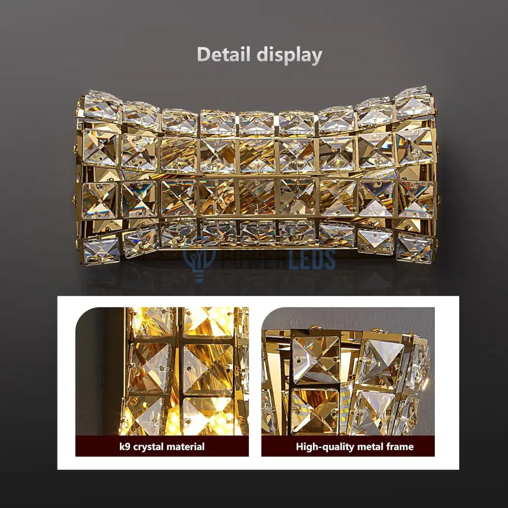 Aplica Cristal Golden Corset Deluxe 35cm powerleds.ro