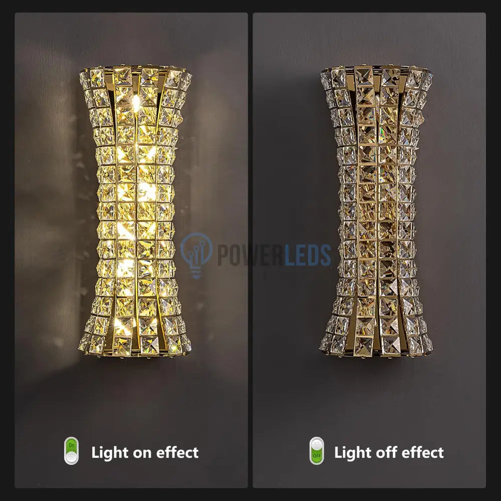 Aplica Perete Cristal Golden Corset Deluxe powerleds.ro
