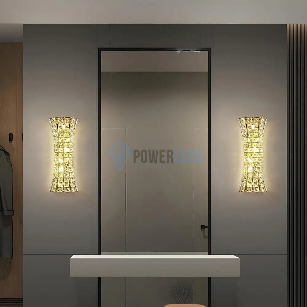 Aplica Perete Cristal Golden Corset Deluxe powerleds.ro