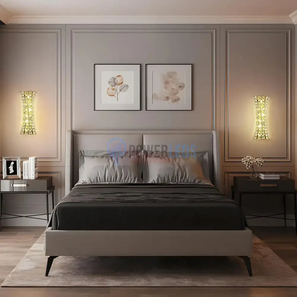 Aplica Cristal Golden Corset Deluxe 50cm AURIE / CRISTAL / APLICA PERETE Wall Light Fixtures