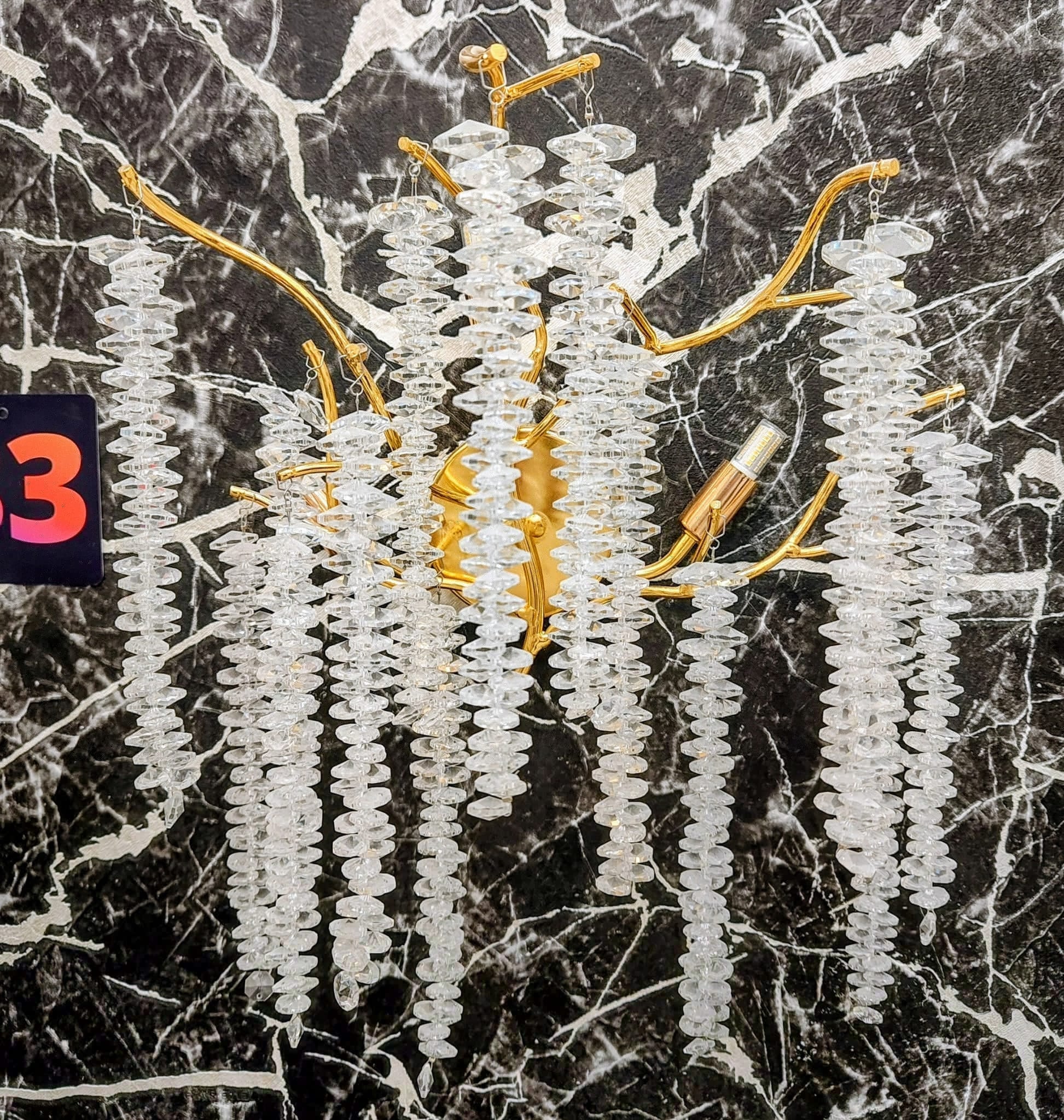 Aplica Cristal Gold Luxury Willow