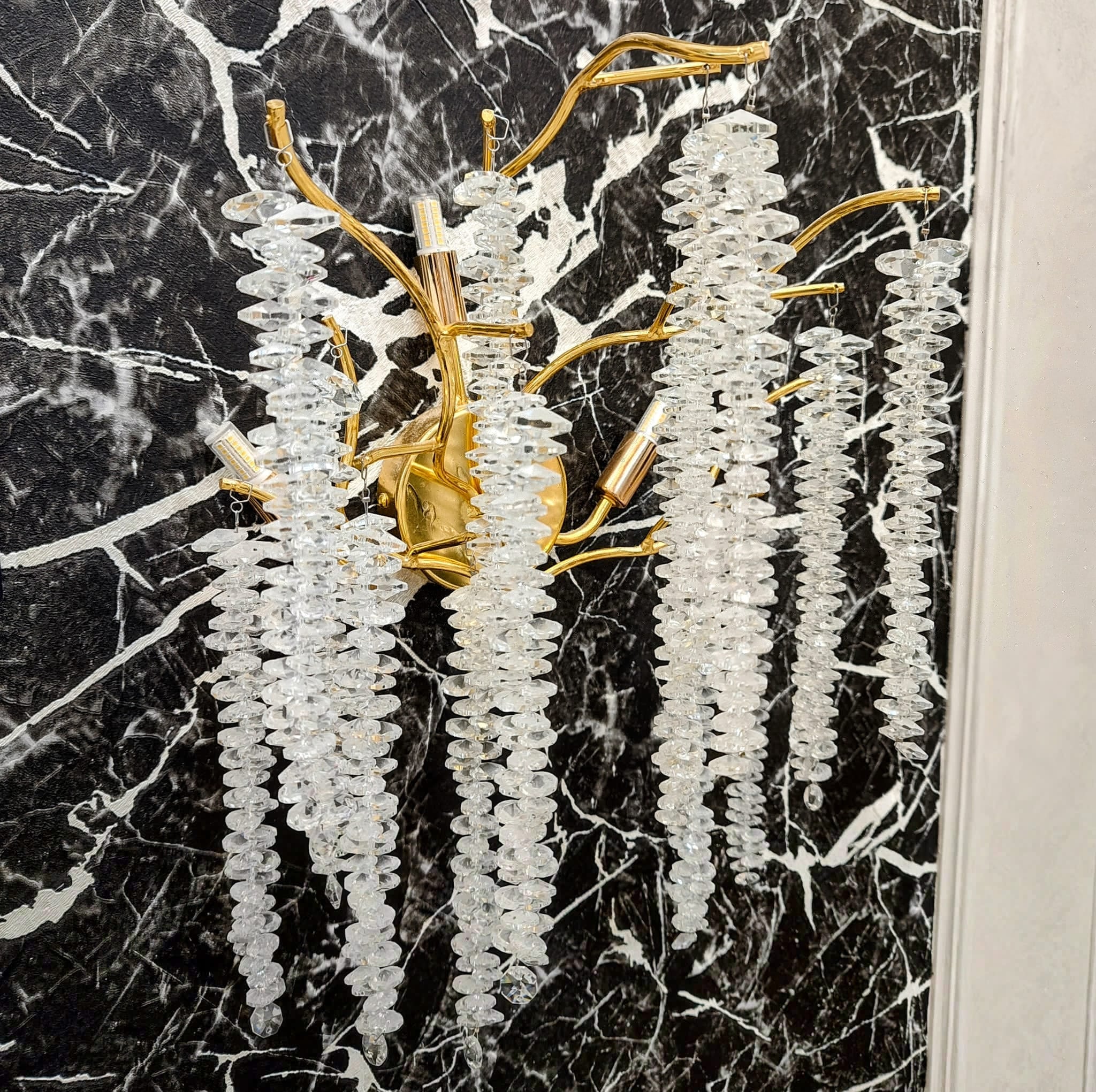 Aplica Cristal Gold Luxury Willow