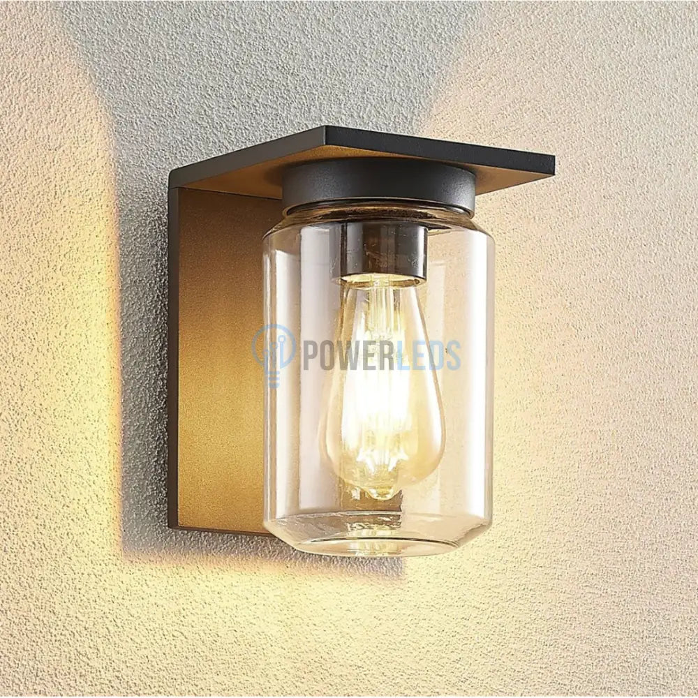 Aplica Exterior 1x27 Neagra cu Senzor APLICA PERETE / NEAGRA Wall Light Fixtures