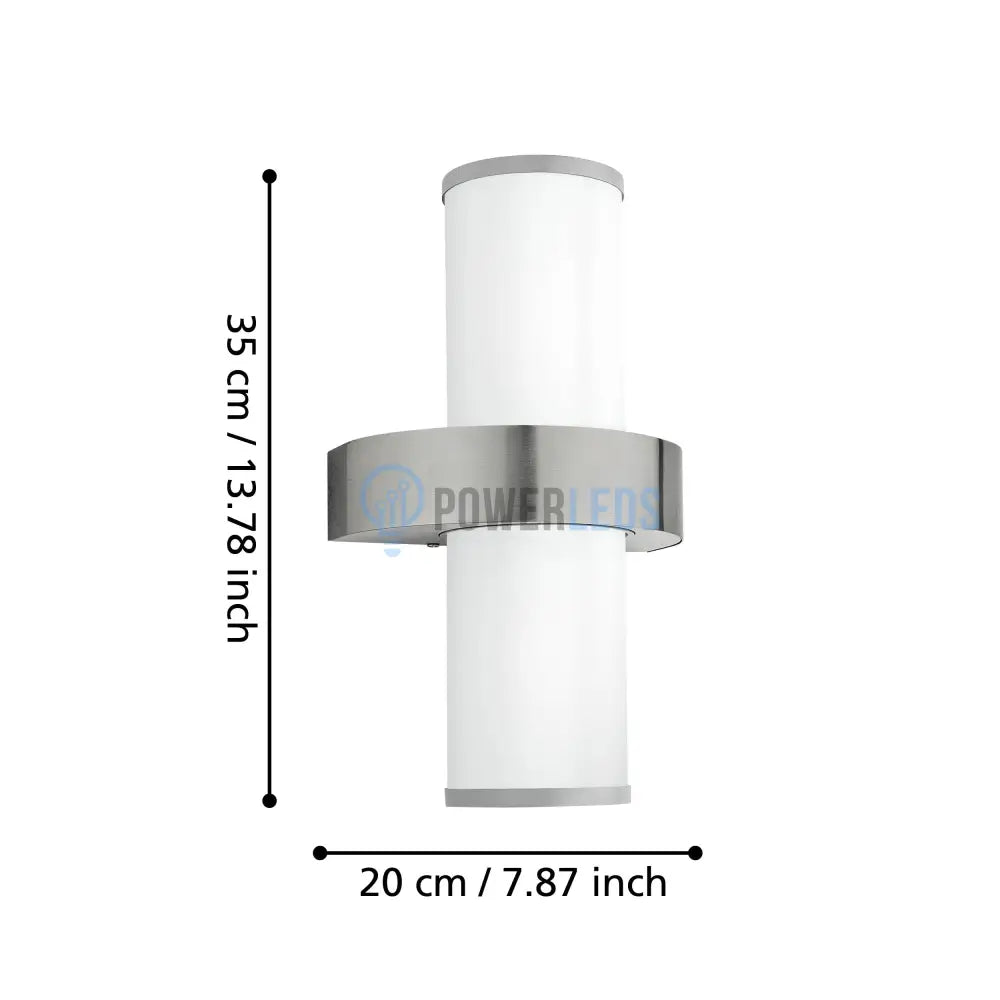 Aplica Exterior BEVERLY Silver & White 35CM ARGINTIE / APLICA PERETE Wall Light Fixtures