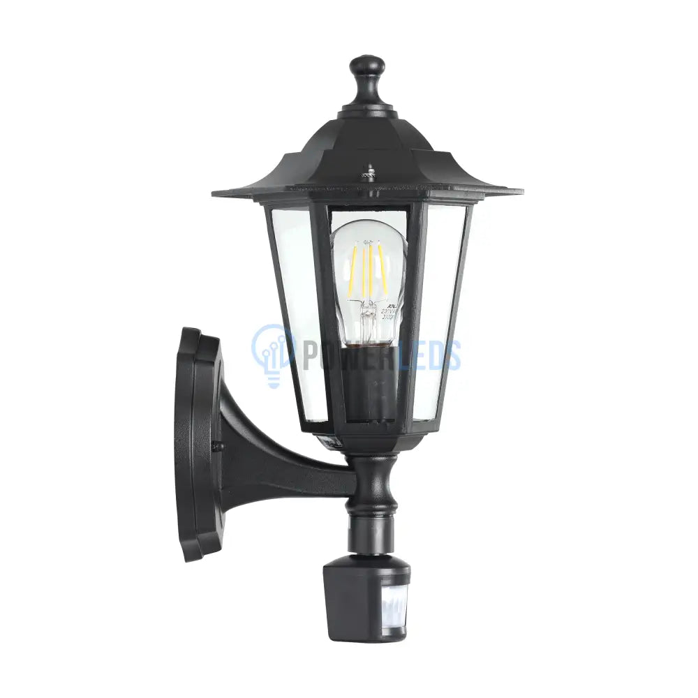 Aplica Exterior Tip Felinar cu Senzor LATERNA 4 Black 36CM NEAGRA / APLICA PERETE Wall Light Fixtures