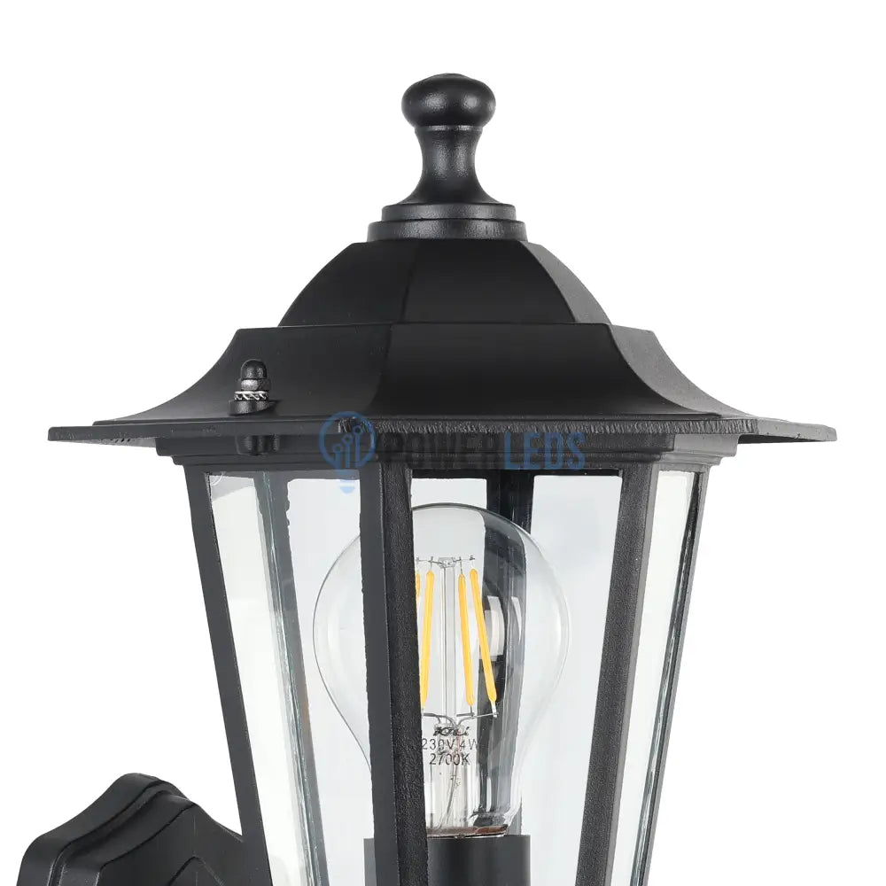 Aplica Exterior Tip Felinar cu Senzor LATERNA 4 Black 36CM NEAGRA / APLICA PERETE Wall Light Fixtures