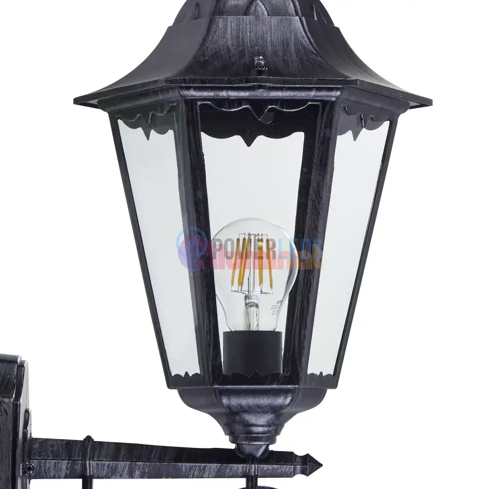 Aplica Exterior Tip Felinar NAVEDO Black & Silver 47CM NEAGRA / APLICA PERETE Wall Light Fixtures