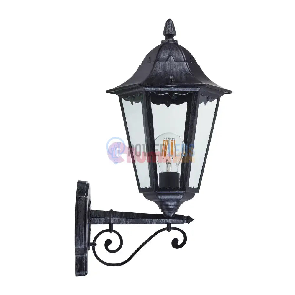 Aplica Exterior Tip Felinar NAVEDO Black & Silver 47CM NEAGRA / APLICA PERETE Wall Light Fixtures